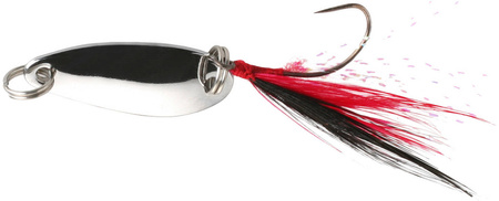 Wahadłówka Mikado Mini Spoon z Chwostem | 2.4c | 1.5g - Srebrna