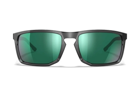 Okulary Wiley X Axe Captivate  | Green Mirror Lenses | Gloss Crystal Grey Frame | GRATISY!!!
