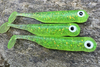 Guma Great Fish GF1 4,9cm | Glitter Light Green | krewetkowy |10 szt.