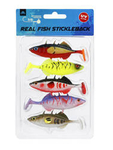 Guma Mikado Real Fish Real Fish Stickleback 8cm MIX 5szt.