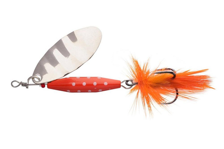 .Obrotówka Abu Garcia Reflex Red 4,5cm | LF Silver