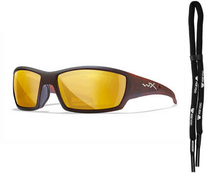 Okulary Wiley X TIDE Gold Mirror Matte Hickory Brown Frame