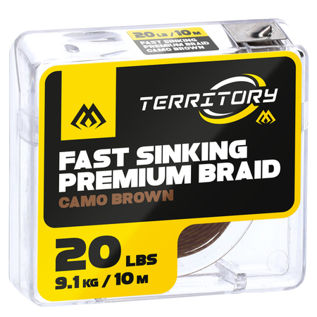 Plecionka przyponowa Mikado Fast Sinking Premium Braid Camo brown | 20lb | 10m