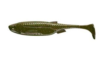 Przynęta LIBRA LURES Kraken Shad 3" (7.5cm) 032 - Motor Oil Green, op.8szt