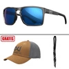 Okulary Wiley X - Founder Captivate Polarized / Blue Mirror / Grey Gloss Crystal Frame + GRATISY!