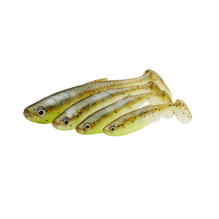 Zestaw gum Savage Gear Fat Minnow T-Tail 7,5cm | Dark Water Mix | 5 szt.
