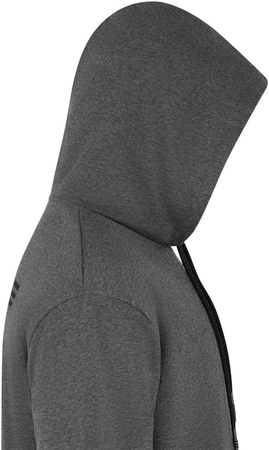 Bluza z kapturem Favorite Black logo dark grey melange | rozm. M