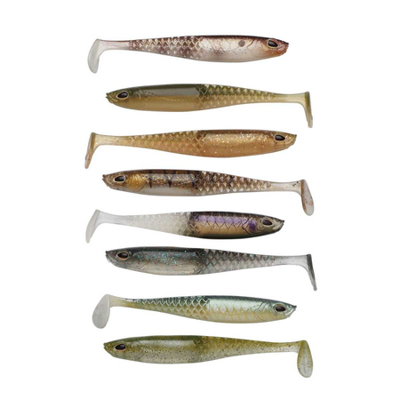 Guma Berkley Power Bait Cullshad Slim 7,5cm Mixpack | Clear Water Mix | 8szt.