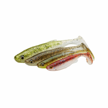 .Zestaw gum Savage Gear Fat Minnow T-Tail 10,5cm | Clear Water Mix | 5 szt.