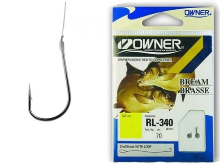 Haczyki z przyponem Owner Chinta RL-340 #6 | 0,20mm