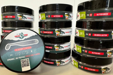 Guma Great Fish GF1 4,9cm | Black&Gold | bezzapachowy | 10 szt.