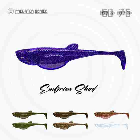 Przynęta Libra Lures Embrion Shad 3" | 7.5 cm | 029 - Salty Green | 8 szt.