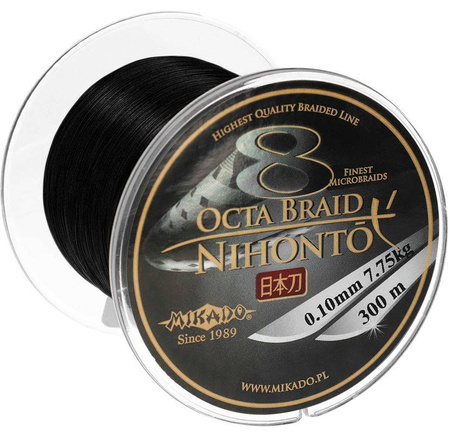 Plecionka Mikado Nihonto Octa Braid 0,18 mm | black | 300m