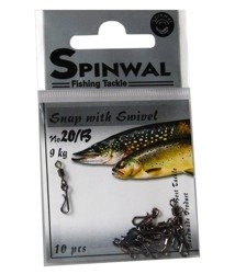Agrafka Spinwal No.20B z krętlikiem, 9kg