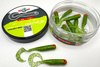 Guma Great Fish GF1 Twister 4,9cm | Glitter Green | bezzapachowy | 10 szt.