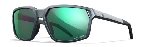 Okulary Wiley X Sierra Captivate | Polarized Green Mirror | Amber Matte Graphite Frame | GRATISY!!!