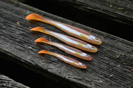 Zestaw gum Savage Gear Slender Scoop Shad 13cm | Clear Water Mix | 4szt