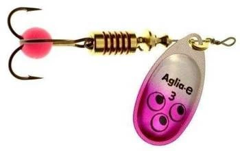 Obrotówka Mepps Aglia E #4 | 9g | Różowa