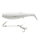 Zestaw Guma Savage Gear Cannibal 12,5cm | White Flash + Dozbrojka Vis Vangen