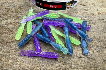 Guma Great Fish GF2 Baby Leech 3,3cm | MIX2 | bezzapachowy | 21 szt.