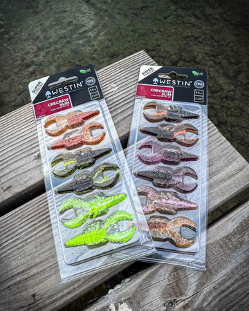 Guma Westin CreCraw Slim Creaturebait 5,5cm | Dark Water Mix | 6 szt.