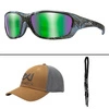Okulary polaryzacyjne Wiley X - GRAVITY CAPTIVATE / Captivate Green mirror / KRYPTEK Frame + GRATISY!