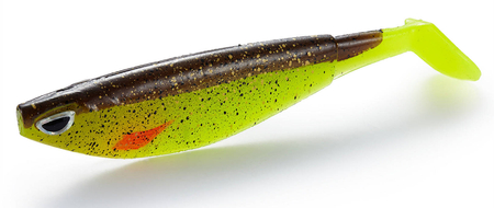 Guma Berkley Sick Flanker 10cm | Brown Chartreuse