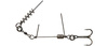Dozbrojka Savage Gear Corkscrew Stinger 3g 1X #1 35kg RED + BN | 2 szt. | Do gum 16-18cm