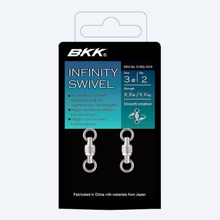 Krętliki BKK Infinity Swivel | #0 | 2 szt.