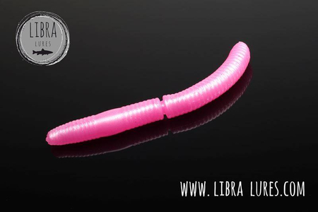 Przynęta Libra Lures Fatty D'Worm 6.5cm | 018 - Pink Pearl | ser | 10 szt.