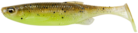.Guma Savage Gear Fat Minnow T-Tail 7,5cm | Green Pearl Yellow