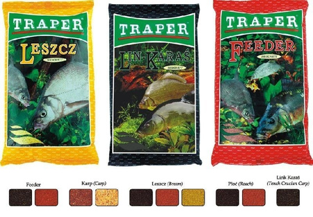 Zanęta Traper Lin-Karaś Sekret Zielony Marcepan 2,5kg