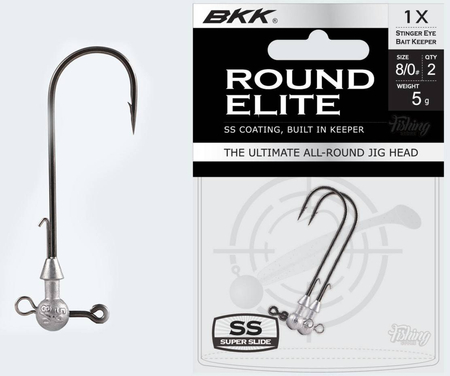 Główki jigowe BKK Round Elite Stinger Eye 10g |#12/0 | 2 szt.