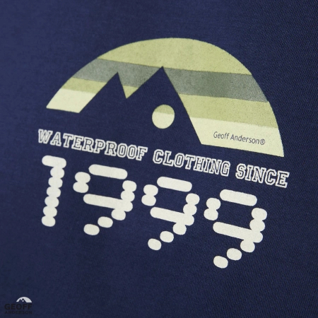 T-shirt Geoff Anderson Organic Tee | Navi Retro 1999 | L