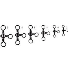 Krętlik baryłkowy potrójny JAXON roz 12 op 10szt