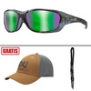 Okulary polaryzacyjne Wiley X - GRAVITY CAPTIVATE / Captivate Green mirror / KRYPTEK Frame + GRATISY!