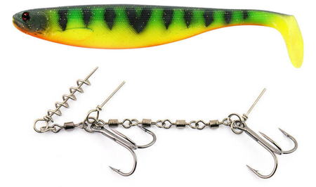 Zestaw Guma Westin ShadTeez Slim 18cm | Tiger Perch + Dozbrojka Vis Vangen