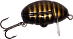 Wobler smużak A.J Lures Pimp 2.5cm - Czarny w Złote Paski