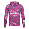 Bluza damska Mikado z kapturem i kominem | z filtrem UPF | Lady Camo | rozm. L