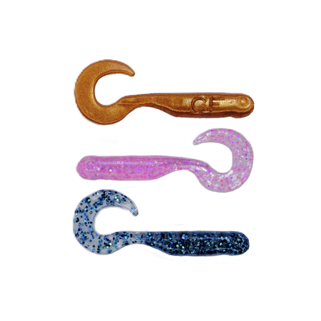 Guma Great Fish GF1 Twister Baby 3cm | MIX1 | Bezzapachowy | 21 szt.