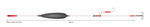 Zestaw sumowy Mikado SET III - Big Bait ready rig 10g/200cm/100kg - kotwica: 2/0 - hak nr 4/0