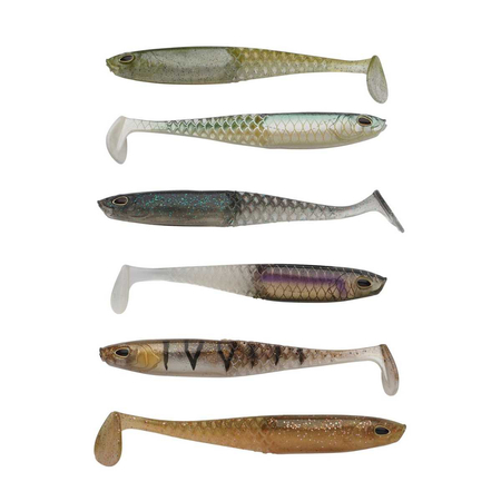 Guma Berkley Power Bait Cullshad Slim 10cm Mixpack | Clear Water Mix | 6szt.