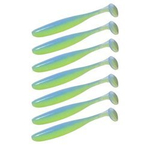 Guma Keitech Easy Shiner 4" | 10,16cm | LT#41 Electric Chartreuse | 7 szt.