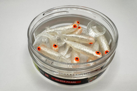 Guma Great Fish GF1 Twister 4,9cm | Silver Pearl | rybny | 10 szt.