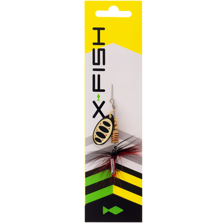 Obrotówka X-Fish Termite №2 | 4,5g | Nikel Gold