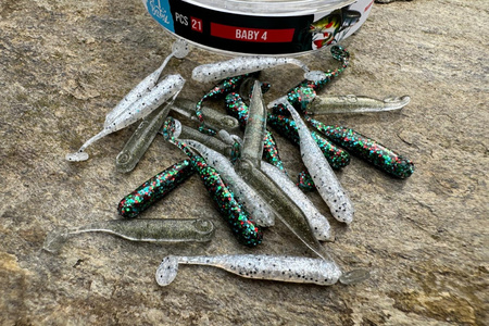 Guma Great Fish GF1 Baby 2,9cm | MIX4 | bezzapachowy | 21 szt.