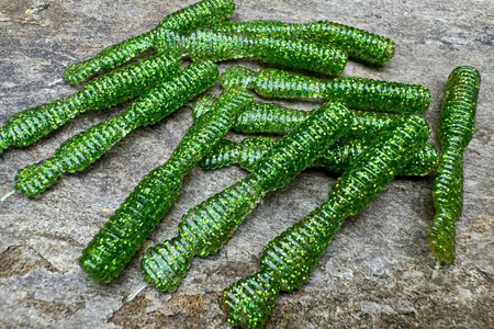 Guma Great Fish GF2 Leech 6cm | Glitter Green | bezzapachowy | 10 szt.