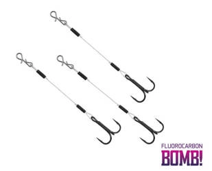 Dozbrojka Sandaczowa DELPHIN BOMB! Twisto RIGS Fluorocarbon #6/8cm - 3 szt. Do gum 13-15cm