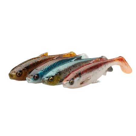 Zestaw przynęt Savage Gear 3D LB River Roach 12cm | Clear Water Mix | 4 szt.