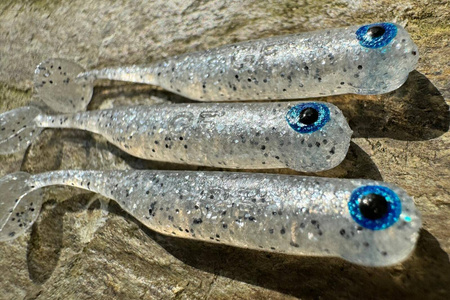 Guma Great Fish GF1 4,9cm | White Pearl | bezzapachowy | 10 szt.